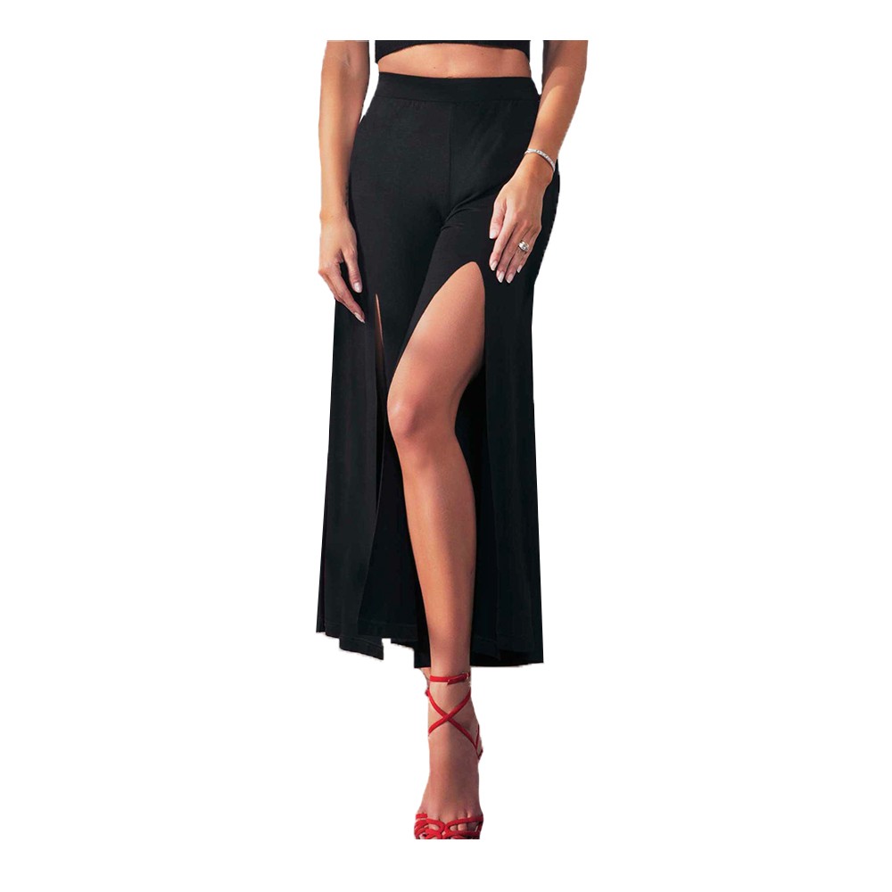 Jadea pantalone leggings in cotone effetto cascante