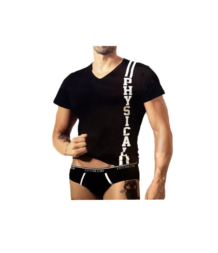 Intimami completo intimo da uomo con T-shirt mezza manica e slip