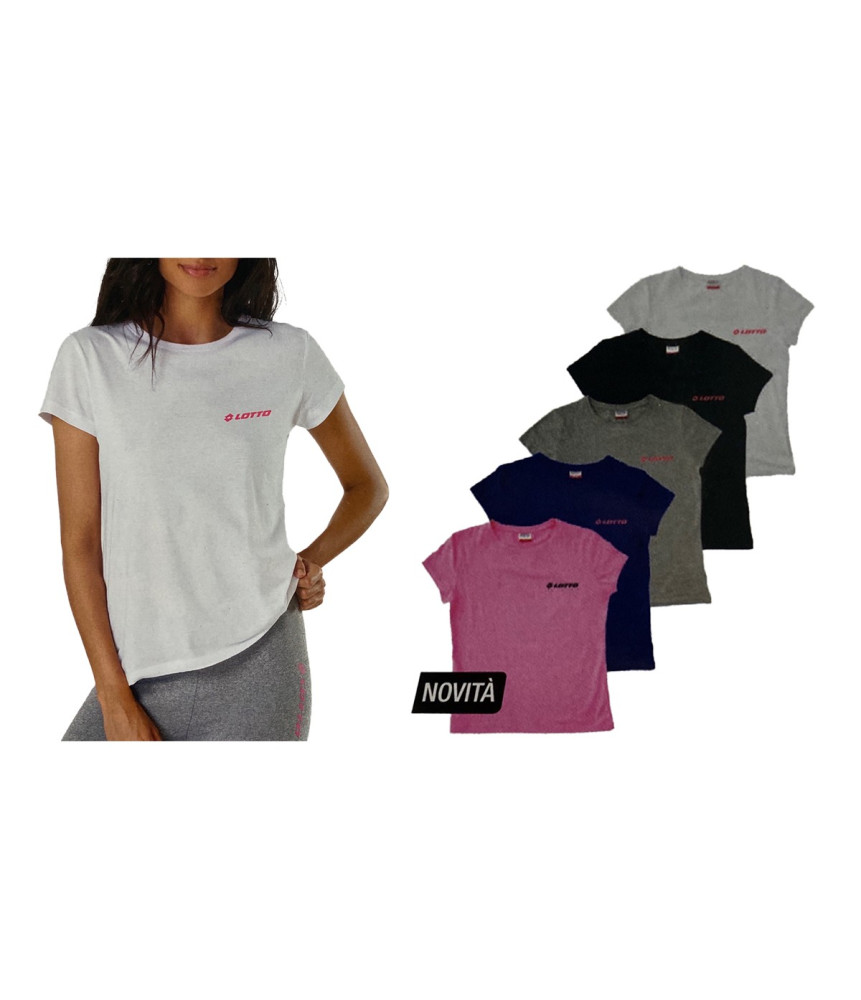 Lotto T-shirt sportiva mezza manica da donna