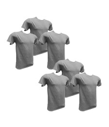Creative 6 pezzi t-shirt uomo girocollo in cotone bielastico