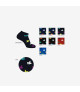 Enrico Coveri - Set da 6 pezzi di calza sneaker multicolore con pollice alzato